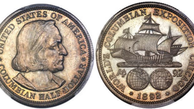1892 Columbian half dollar. (All images courtesy Heritage Auctions)