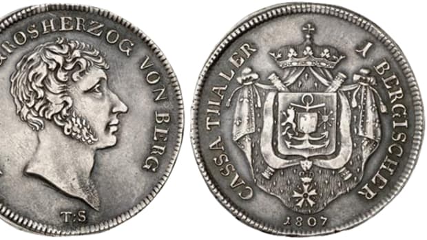 German coins like this 1807 Berg thaler could become difficult to sell should the new law pass.