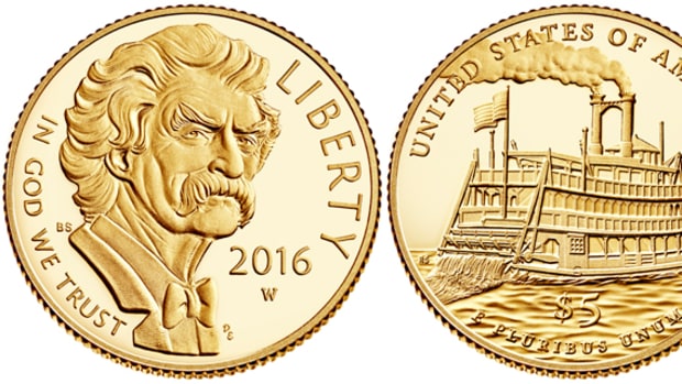 The 2016 gold and silver Mark Twain commemoratives will be among the first collectible coin releases in 2016.
