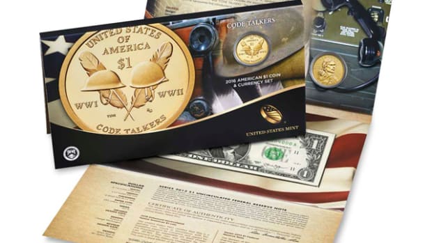 The 2016 Native American Dollar Coin and Currency set.