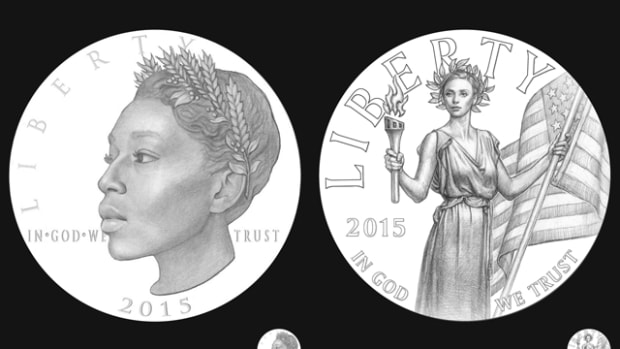 The two obverse designs the CFA recommended to the Secretary of the Treasury.