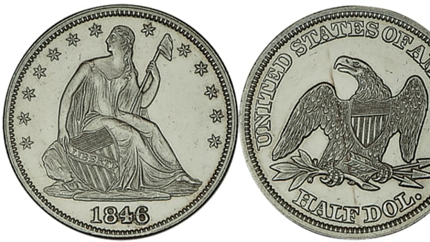 The Seated Liberty design was used on many coins during the 1800s. Today, the half dime to silver dollar series are appreciated for their variety and challenge.