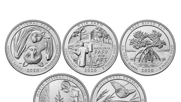 The 2020 America the Beautiful circulating set is the program’s final five-coin set. (Images courtesy U.S. Mint.)