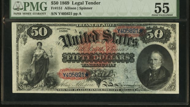 “Rainbow” $50 expected to bring in excess of $175,000 in Heritage’s upcoming sale.