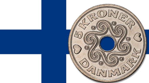 Beginning in 2017, the Mint of Finland will strike Denmark's coins.