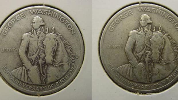 Two different Washington half dollars were each carried as a pocket piece for 10 years. The results are above. NN01, left, was the first 10 years and NN02 was the second decade.