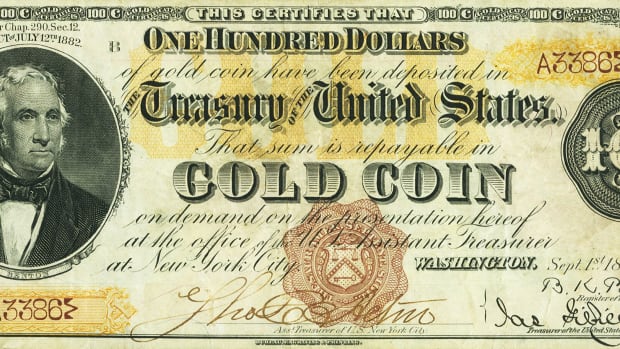 1882 $100 Gold Certificate Now Worth Over $700,000 - Numismatic News