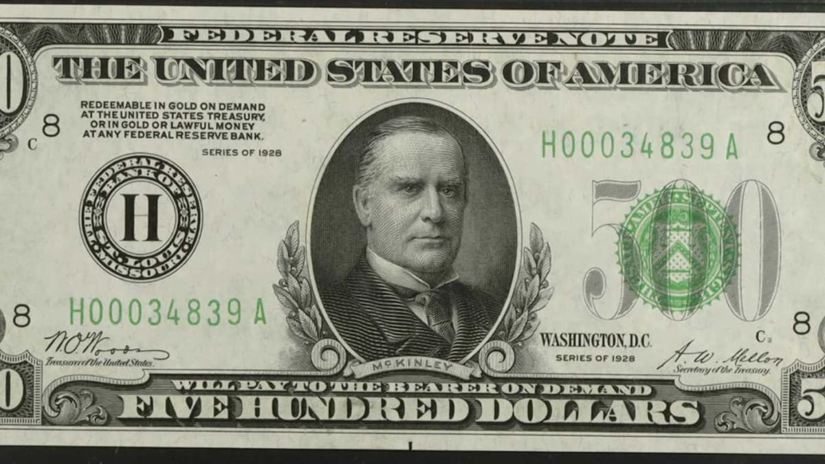 50 Dollars, Federal Reserve Note, United States, 1928