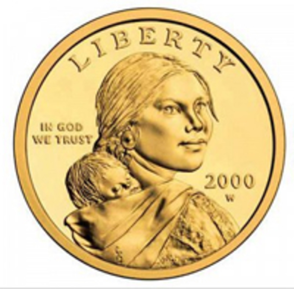  Base metal Sacagawea dollar coin. (Image courtesy www.usacoinbook.com)