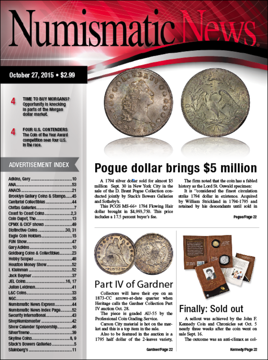 Download the latest issue of Numismatic News Express here!