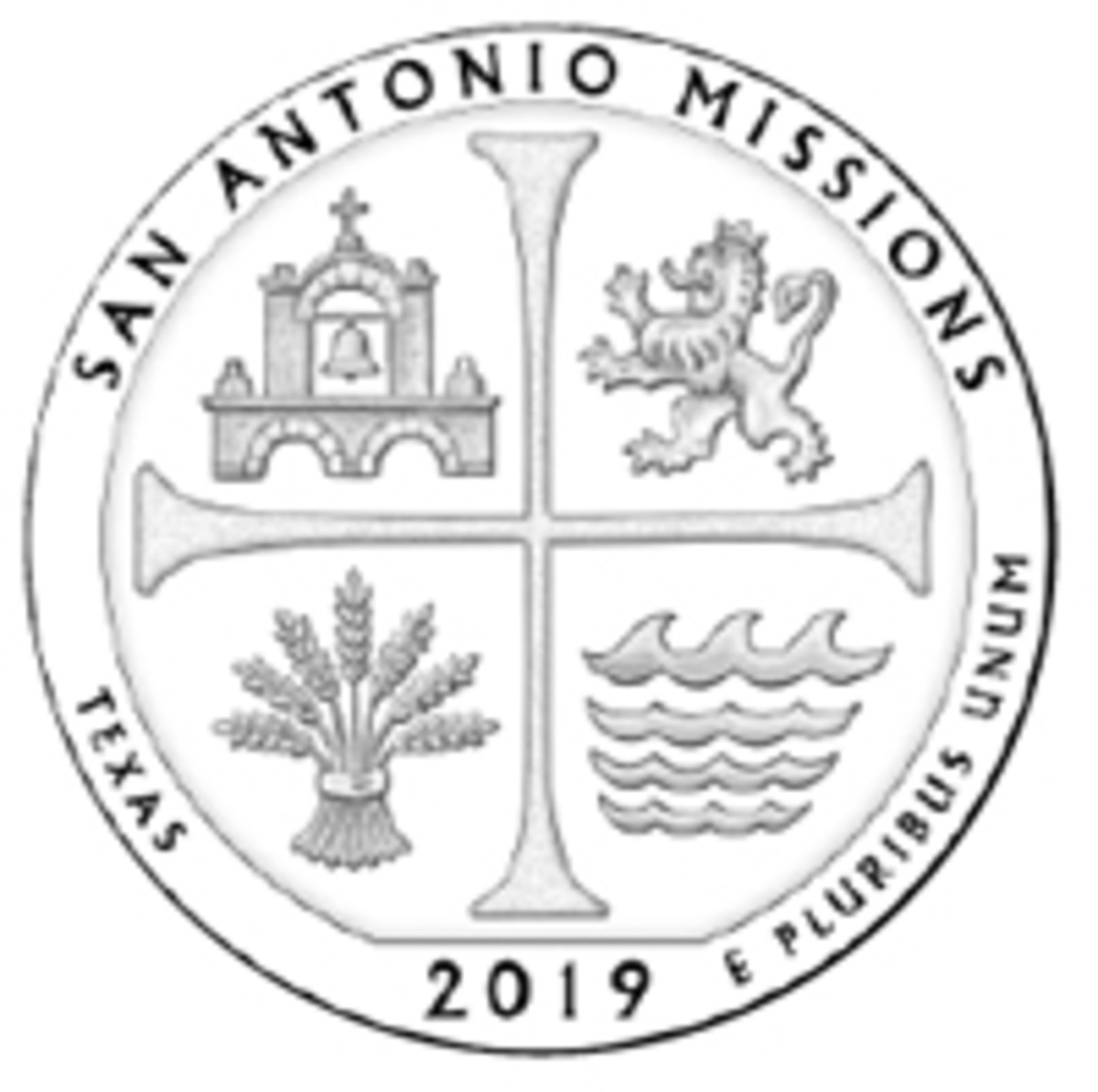  Design 03B, featuring elements of the Spanish Colonial 8-reales coin, was the committee’s clear favorite for the America the Beautiful quarter honoring San Antonio Missions National Park in Texas.