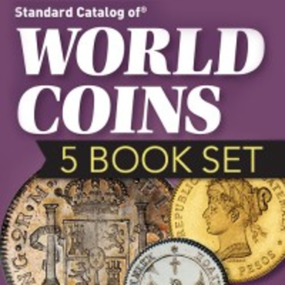 The famous five book Standard Catalog of World Coins collection is back!