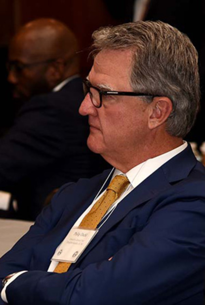  Former Mint Director Philip N. Diehl attended the Numismatic Forum. He led a numismatic renaissance in the 1990s. (U.S. Mint photo by Jill Westeyn.)