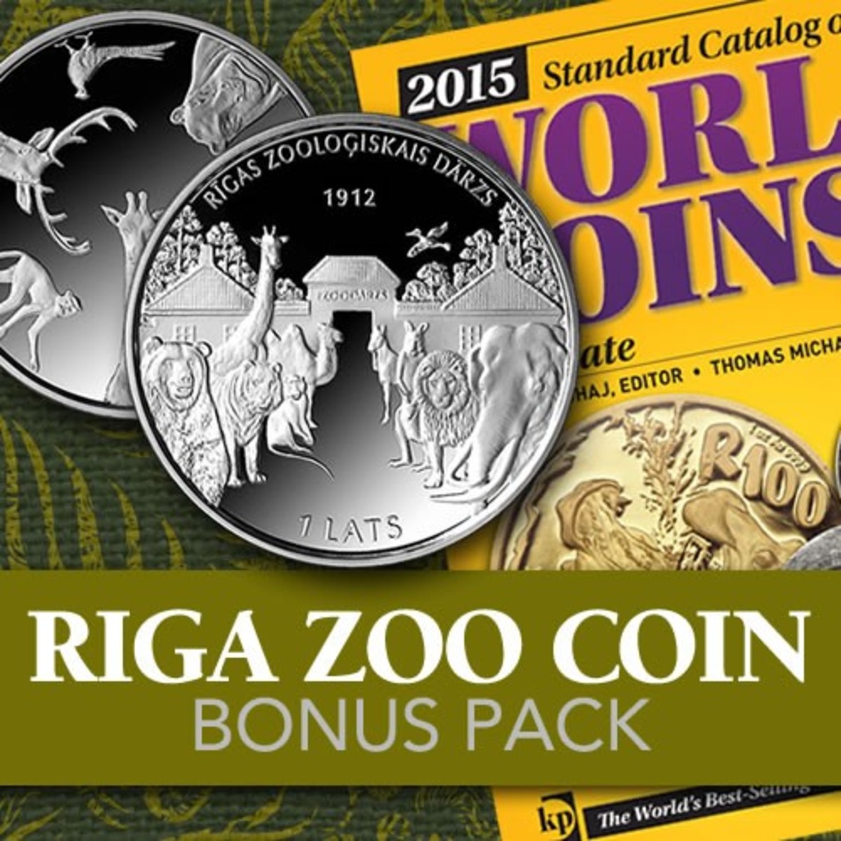 Get both the Riga Zoo Coin and the Standard Catalog of World Coins, 2001-Date paperback edition in this exclusive collection.