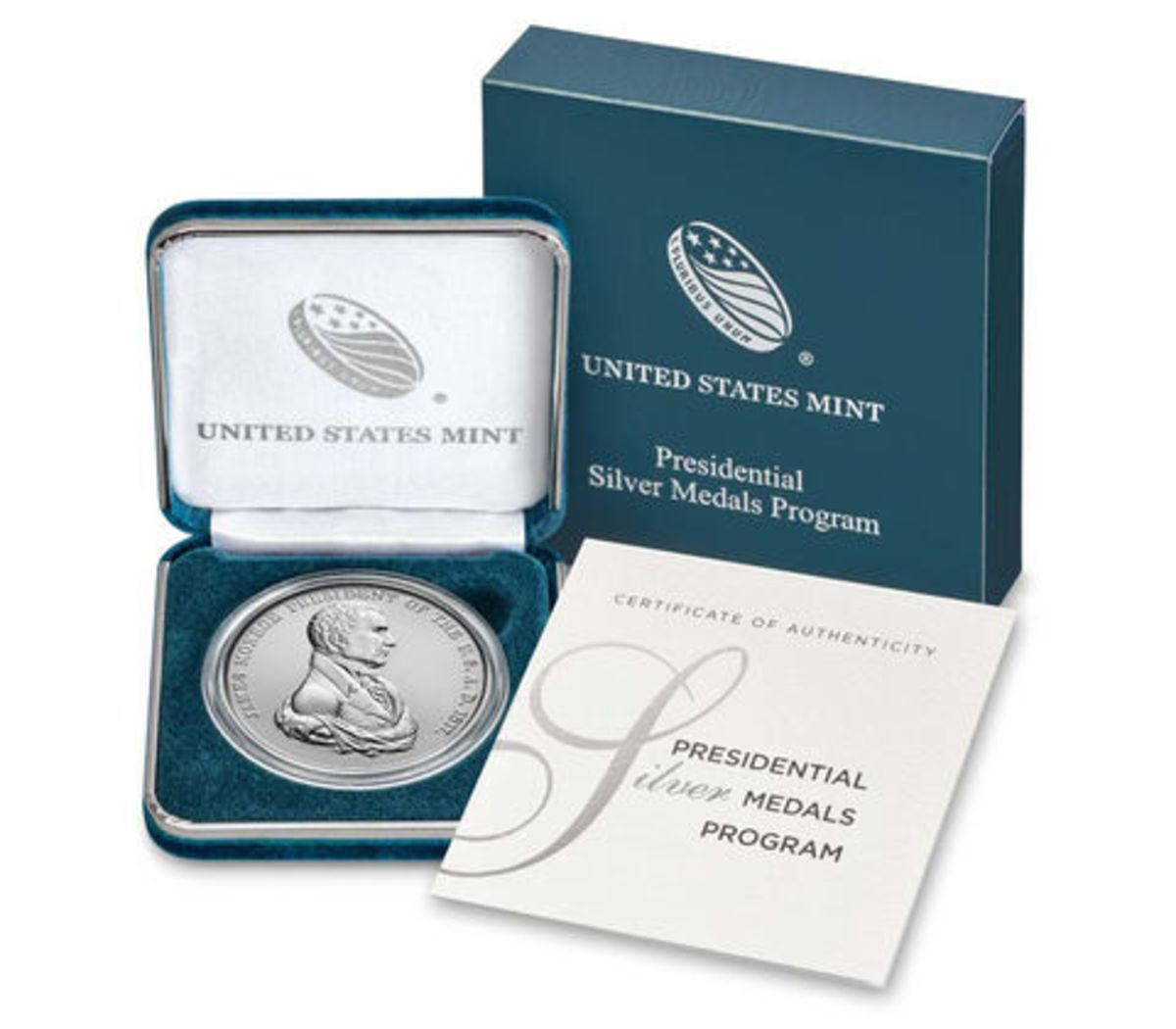 Silver Presidential Medal features one troy ounce of 99.9 percent fine silver. (Images courtesy of the United States Mint)