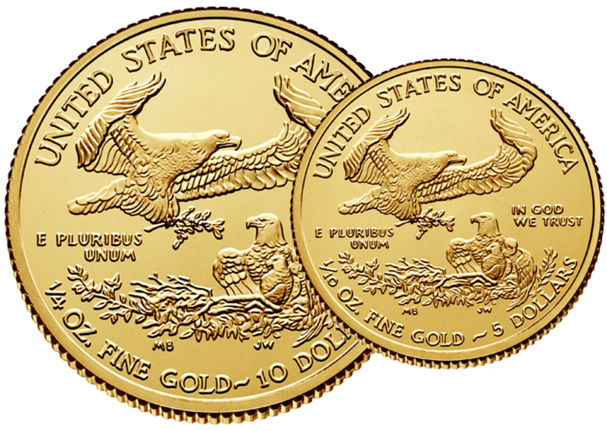 Both the 2015 quarter- and tenth-ounce gold Eagle bullion coins are sold out at the Mint.