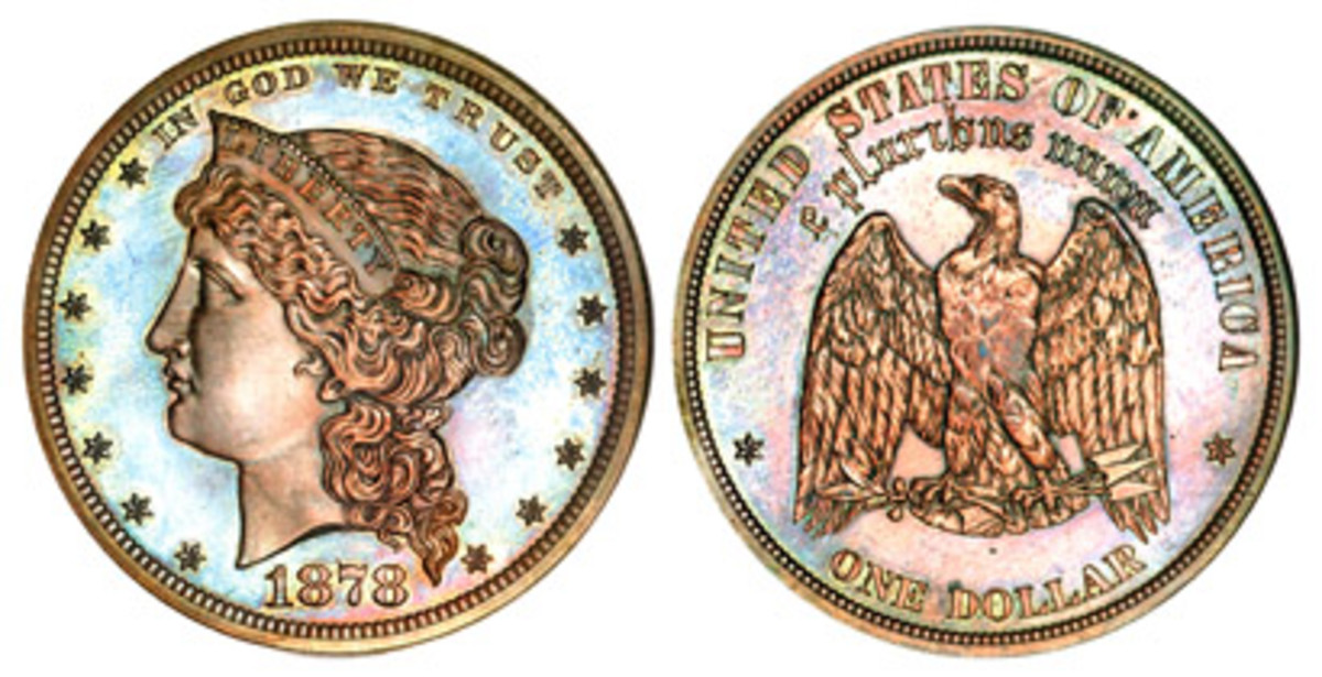  The pattern silver dollar by William Barber. (Image courtesy Heritage)