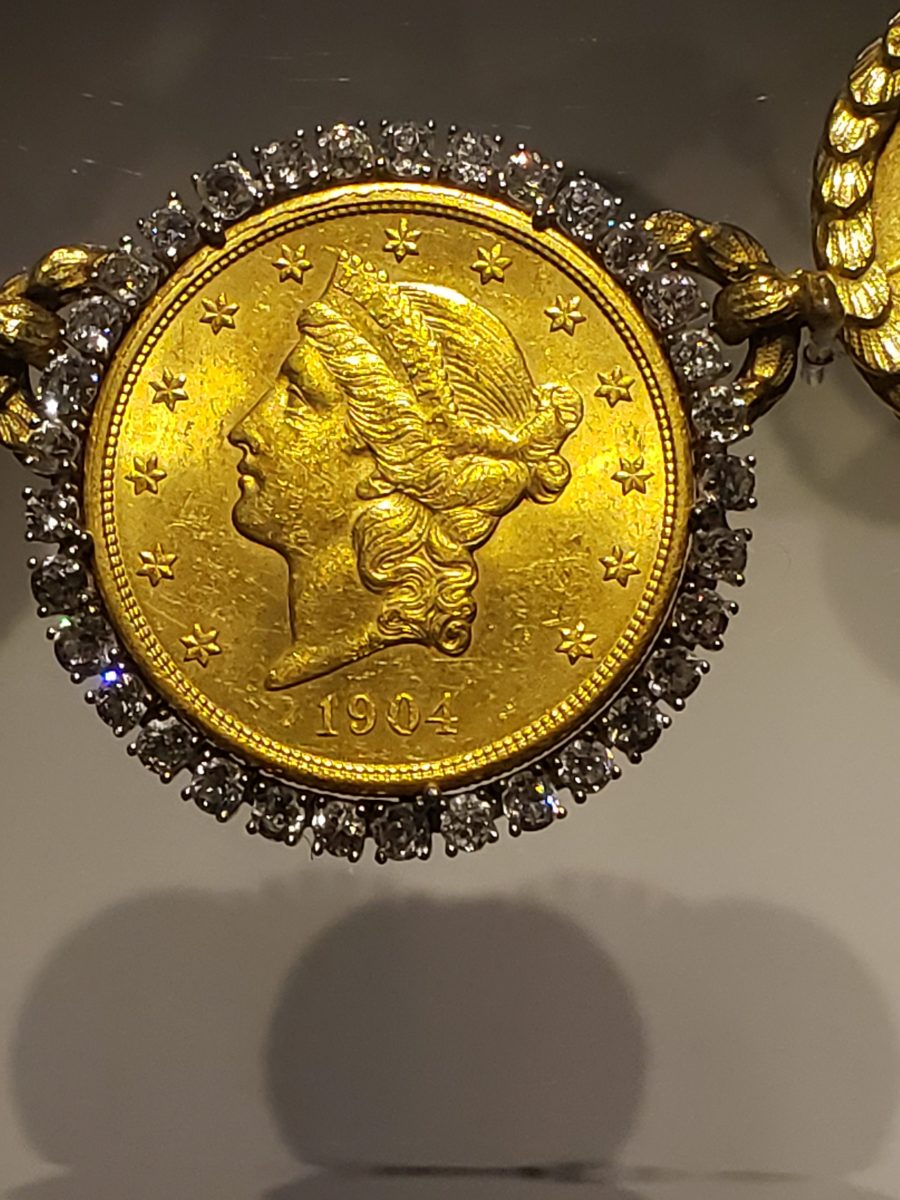  A 1904 $20 gold Coronet Head found within the Gallery of Numismatics.