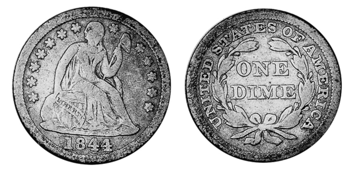 The story of the 1844 Seated Liberty dime is surrounded by a number of myths made up to explain what couldn’t otherwise be.