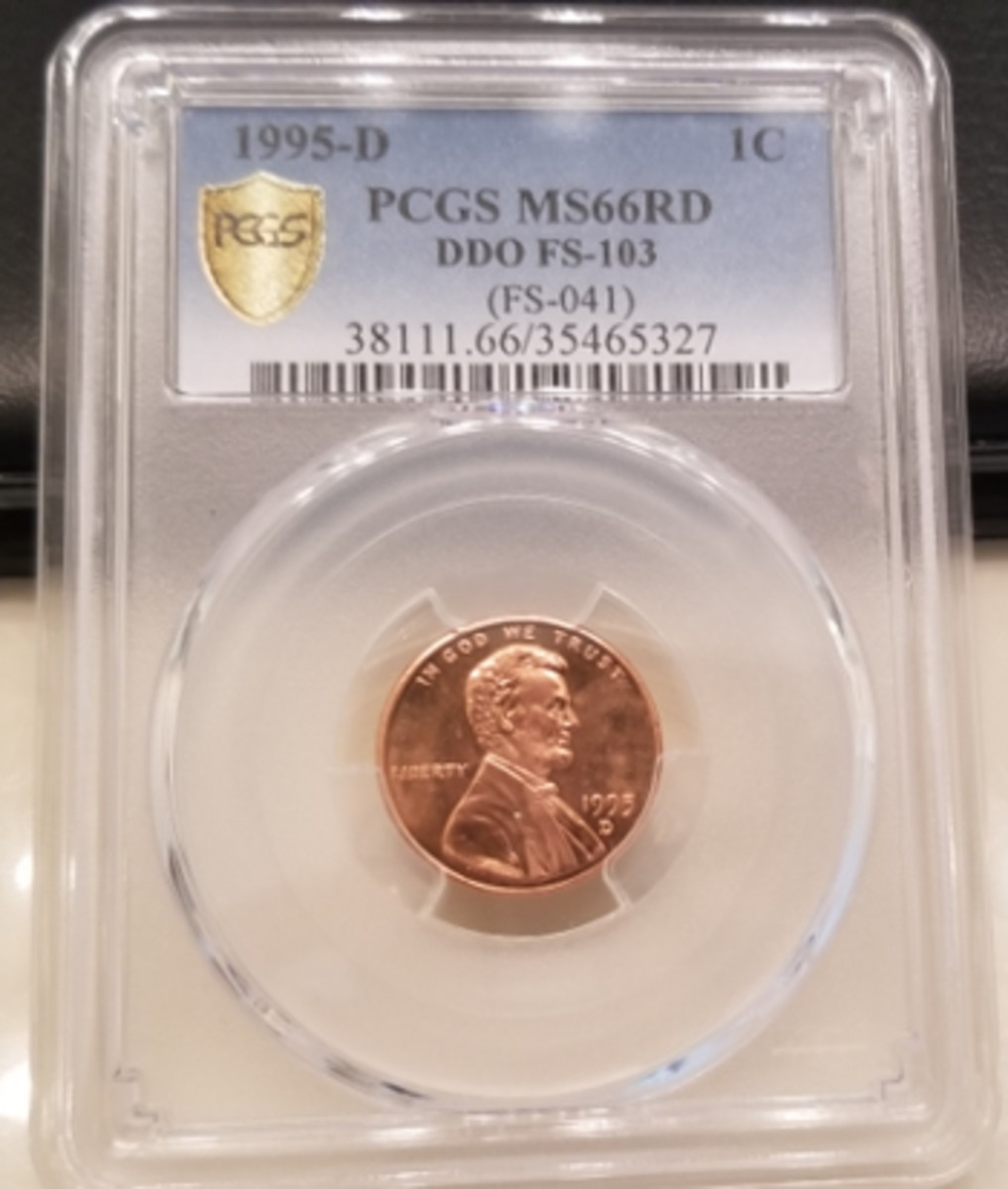  Here is one of the doubled-die cents authenticated by the Professional Coin Grading Service.