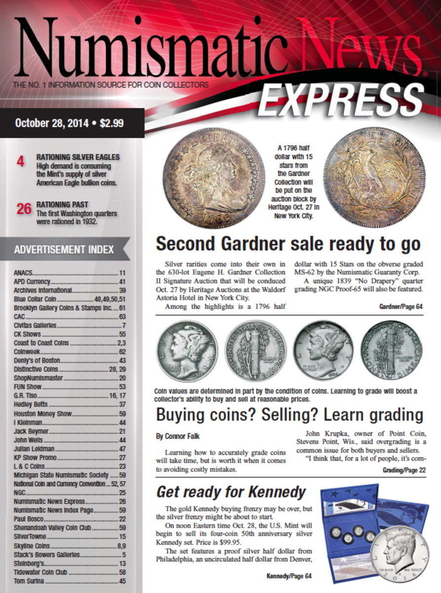 Read the latest issue of Numismatic News Express!