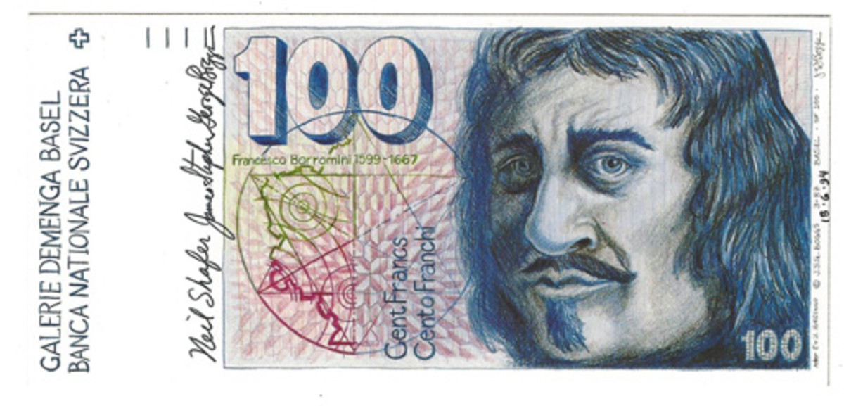  Switzerland was represented by the 100-francs issue made from 1975 to 1993.