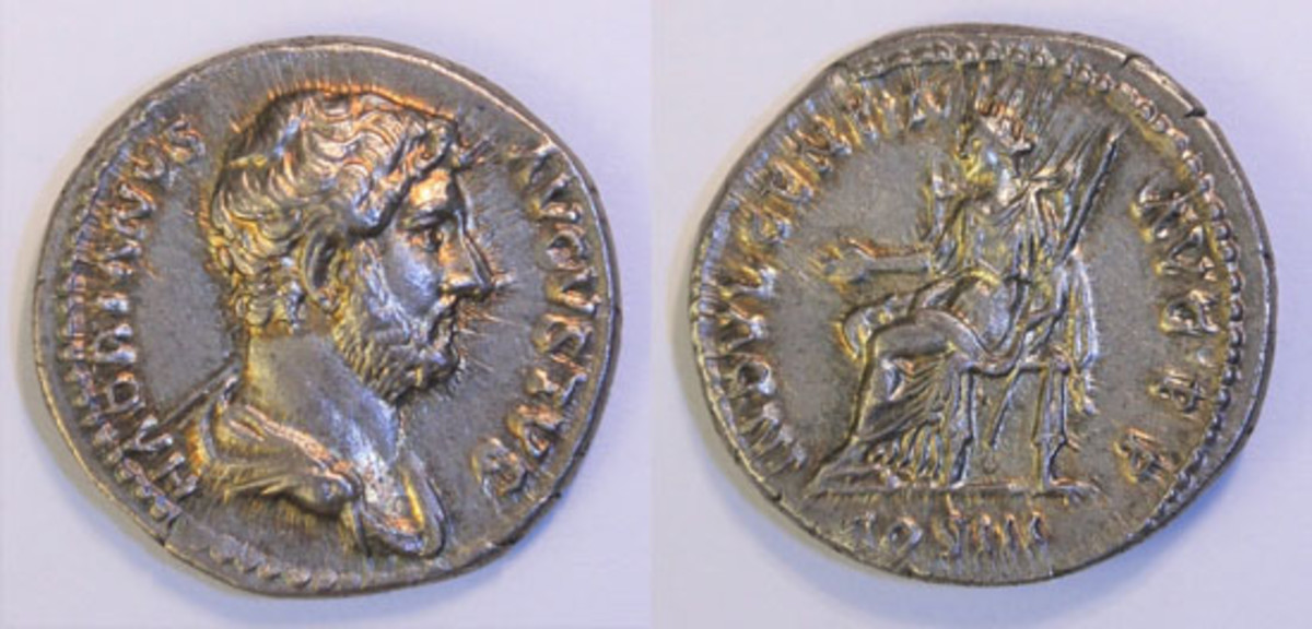  Silver denarius of Hadrian (RSC 854; RIC 213) that went to a new home for $2,038 on a £60-80 estimate. (Images courtesy and © Spink)