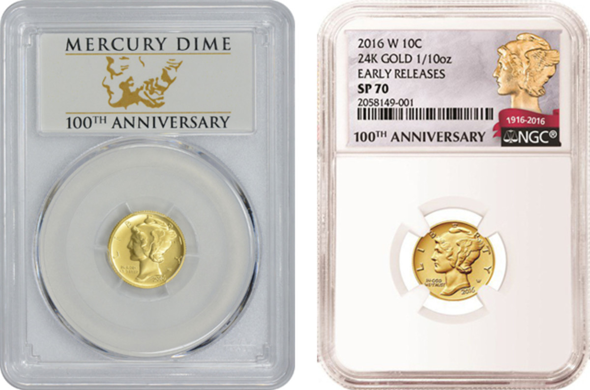 I had a member of my local coin club ask me recently at a meeting if he should send in his 2016-W gold Mercury dime for grading.