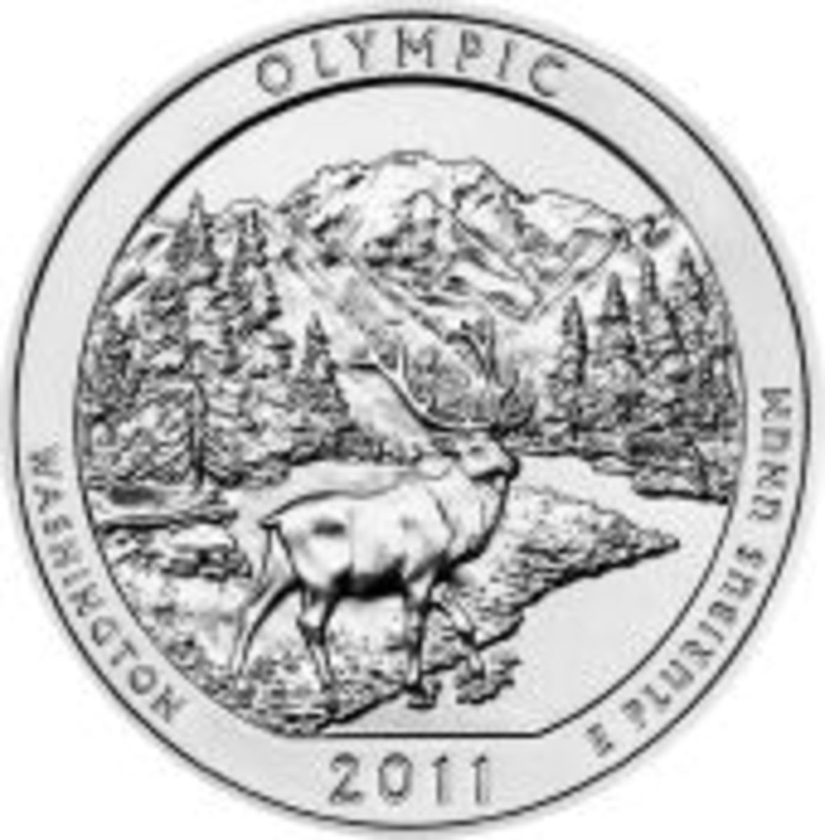 Olympic national park silver bullion coin