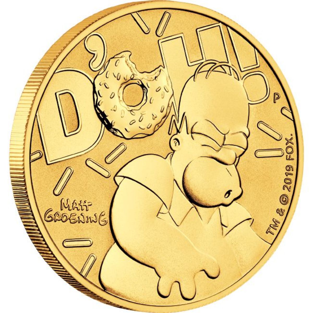 Image courtesy of the Perth Mint. THE SIMPSONS TM & © 2019 Twentieth Century Fox Film Corporation. All Rights Reserved.