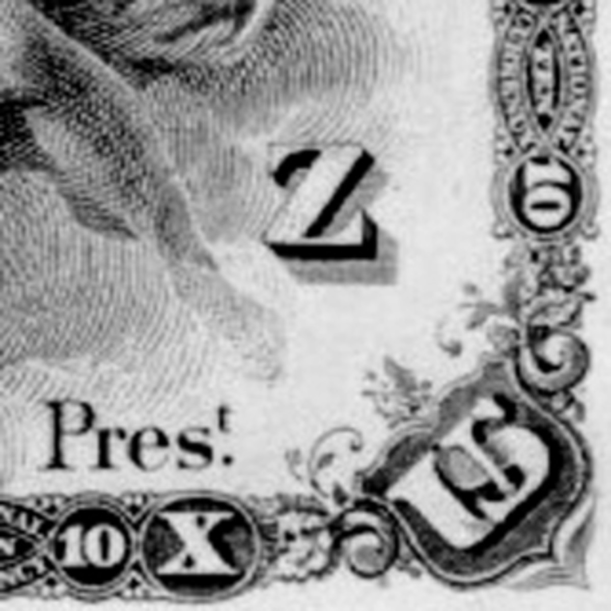A $10 national from The National Shawmit Bank of Boston with the rare Z plate position letter.