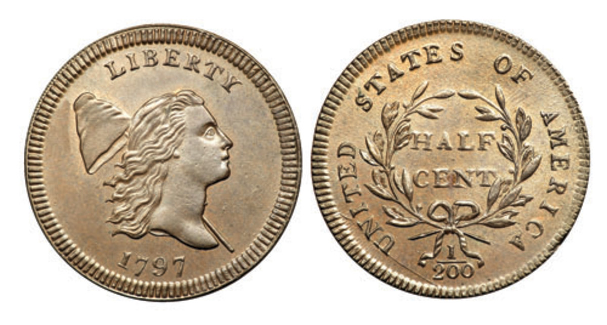  1797 half cent. (Goldberg image)