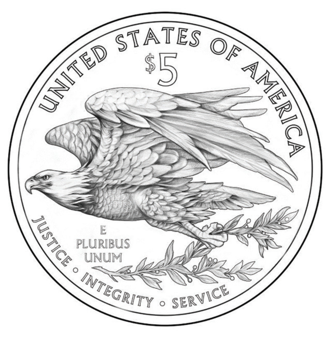 The new eagle would feature on the reverse of the 2015 UHR coin