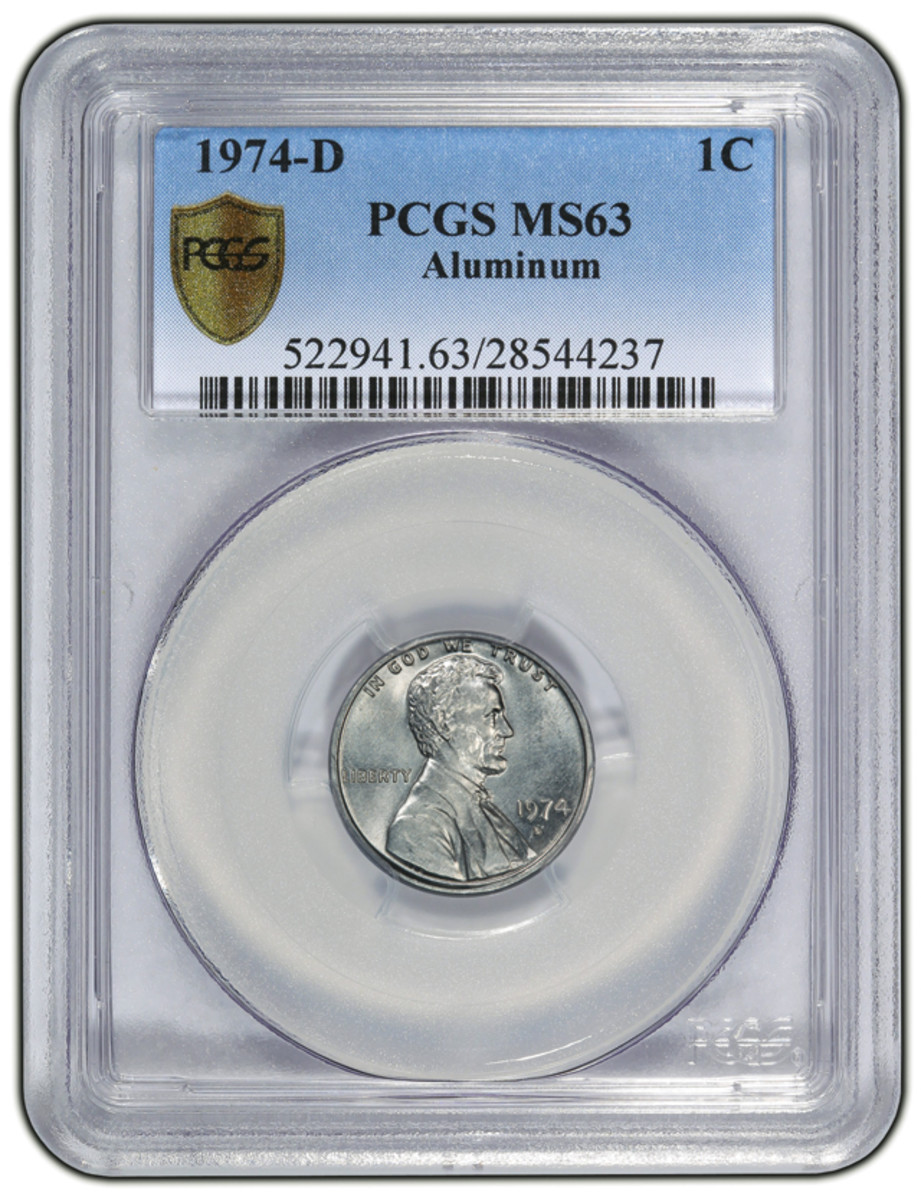 PCGS authenticated and graded the 1974-D cent two years ago.