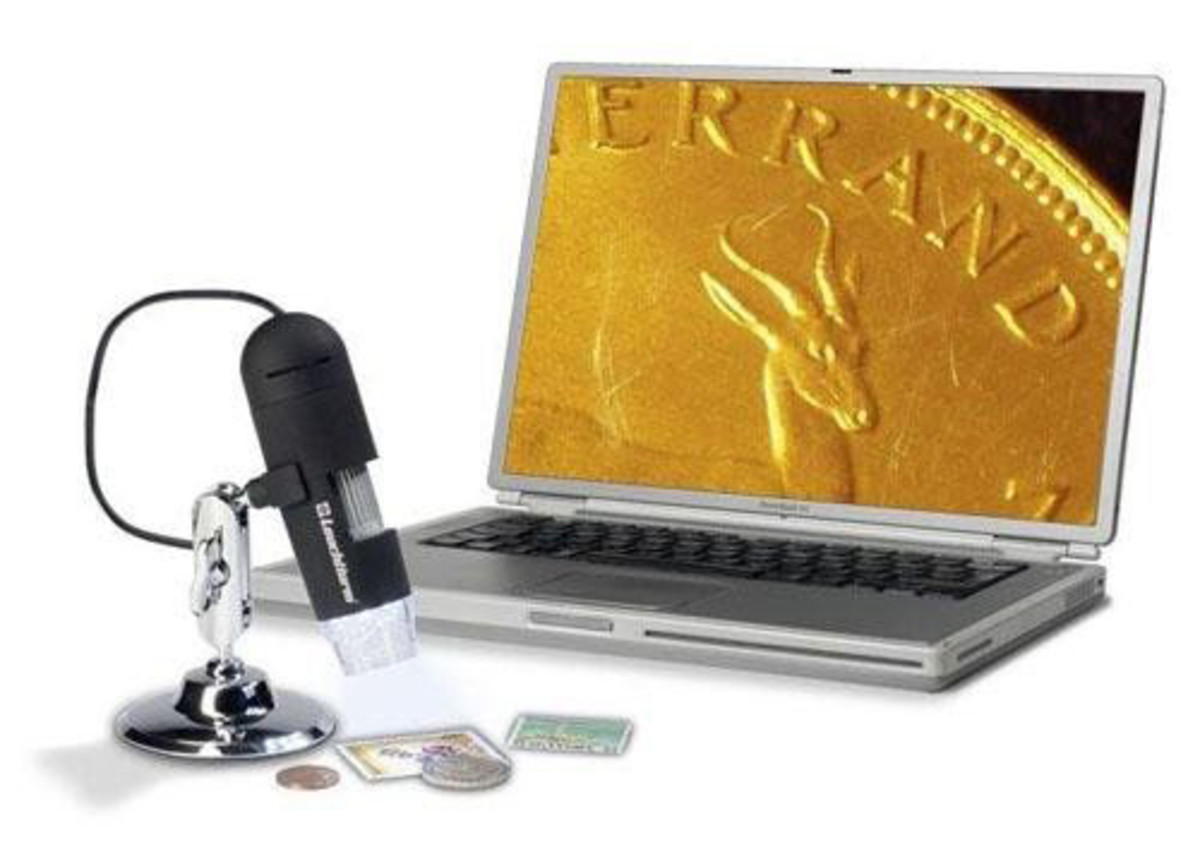 Identifying counterfeit coins works best when viewing them up close. Check out this USB digital microscope today!