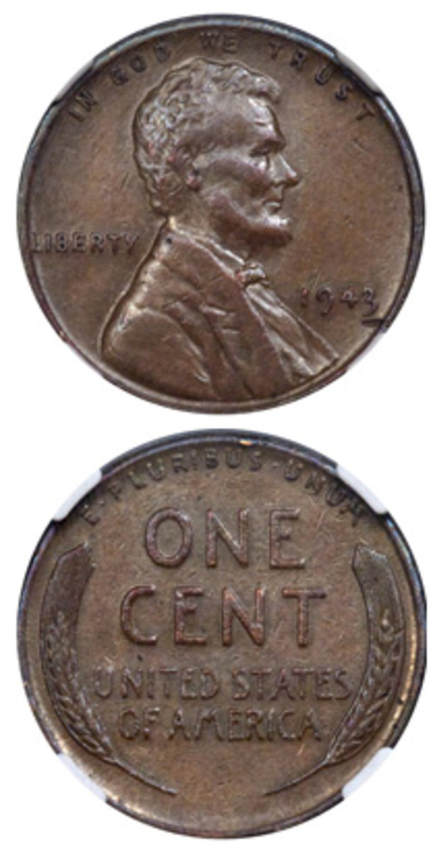  First discovered in 1947, this bronze 1943 cent was held by the original finder until it was consigned to the 2019 FUN auction conducted by Heritage.