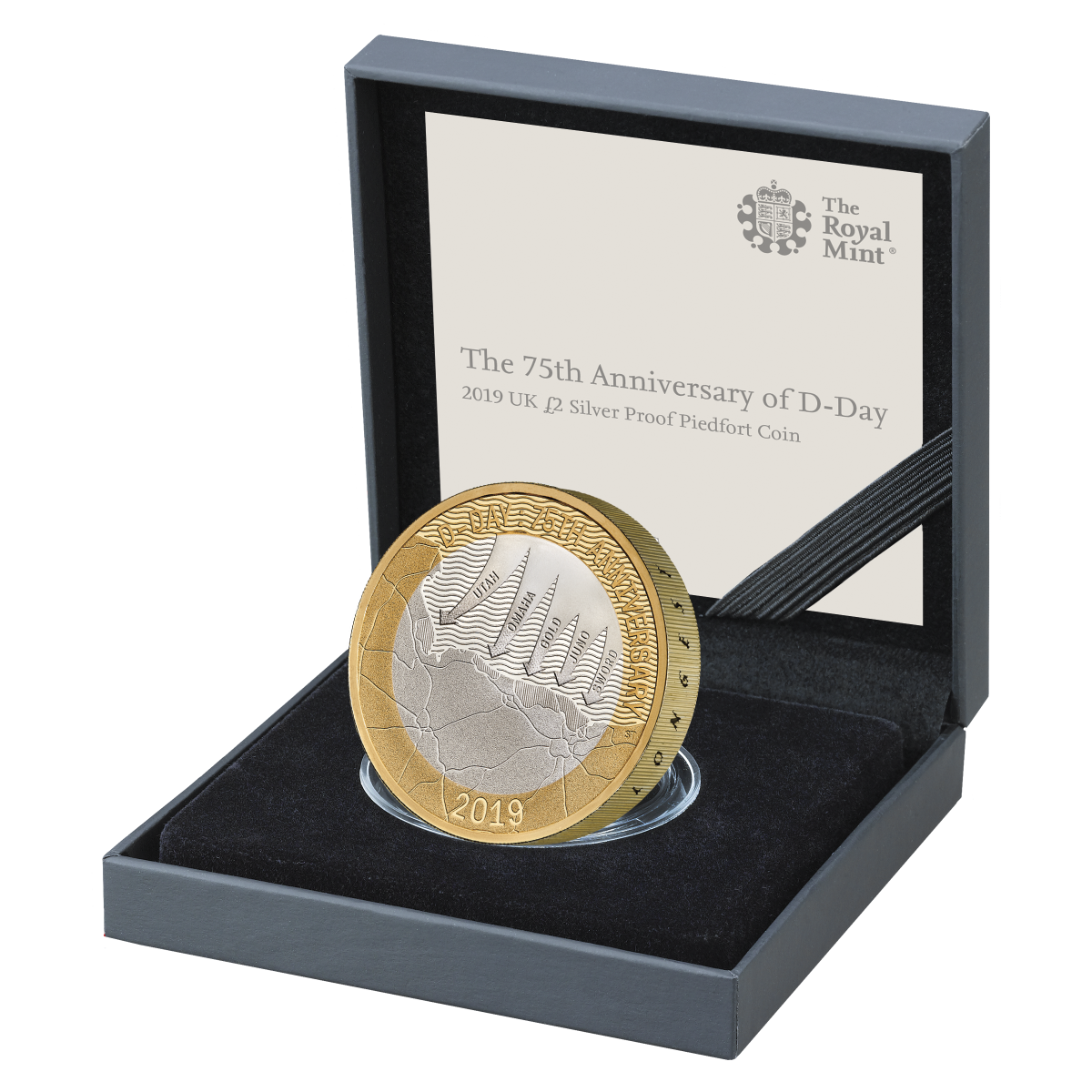 The D-Day commemorative coins will be available in Gold and Silver Proof, Silver Proof Piedfort and Brilliant Uncirculated finishes.