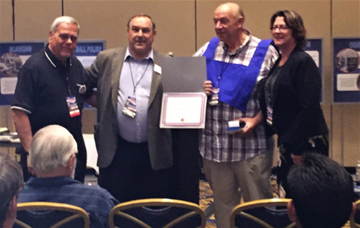  ANA Honors the LVNS with a special 60th Anniversary Recognition Certificate. Doing the honors on behalf of ANA President Garrett was immediate past president and current governor Walter Ostromecki.