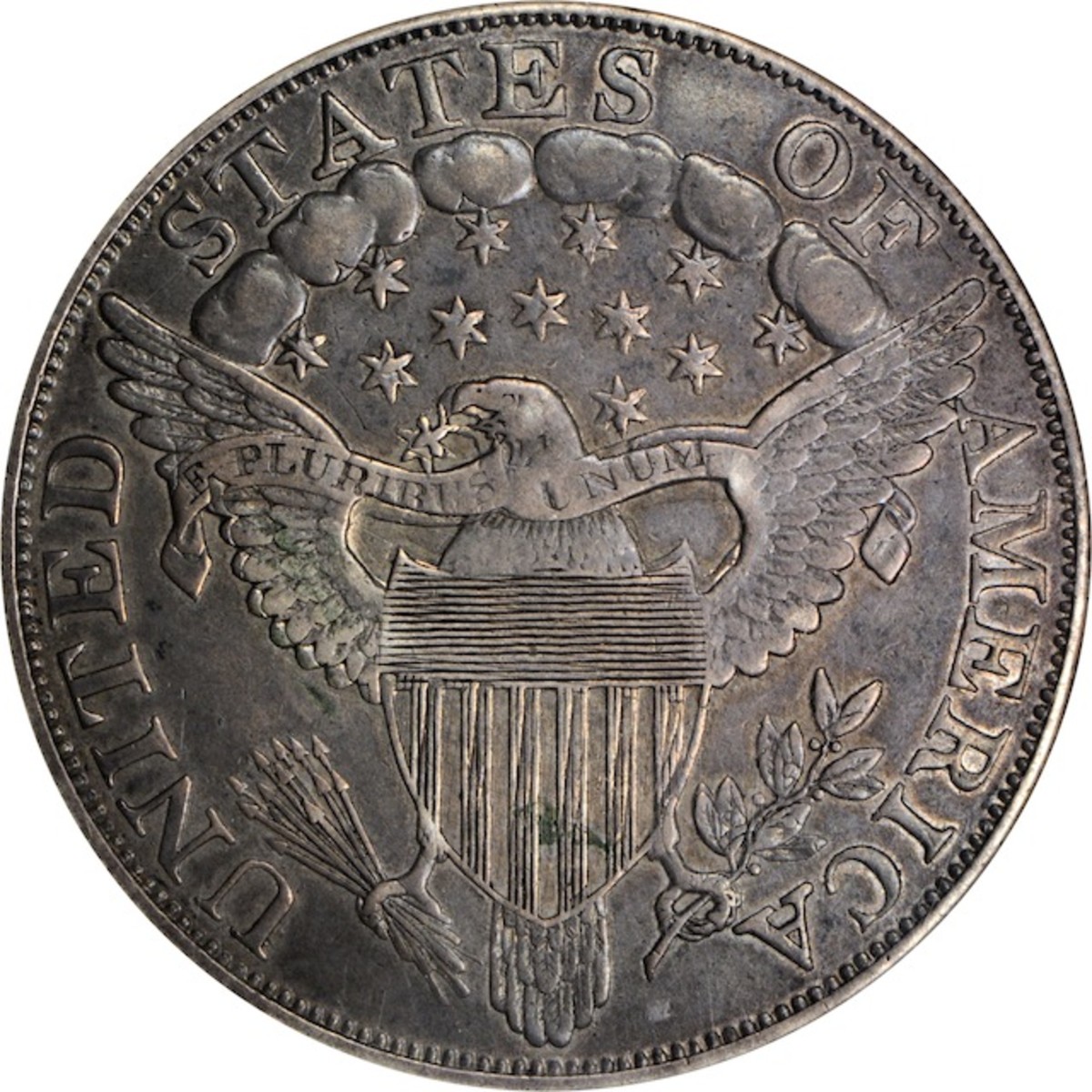 Reverse of the class-III 1804 silver dollar