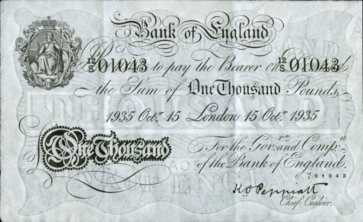 This Bank of England £1,000 will soon be on the auction block.