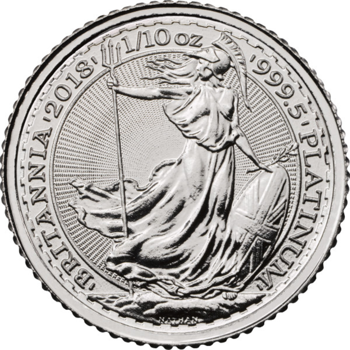 Great Britain has sold about 35,000 ounces of its recent platinum composition coins into the U.S. market.