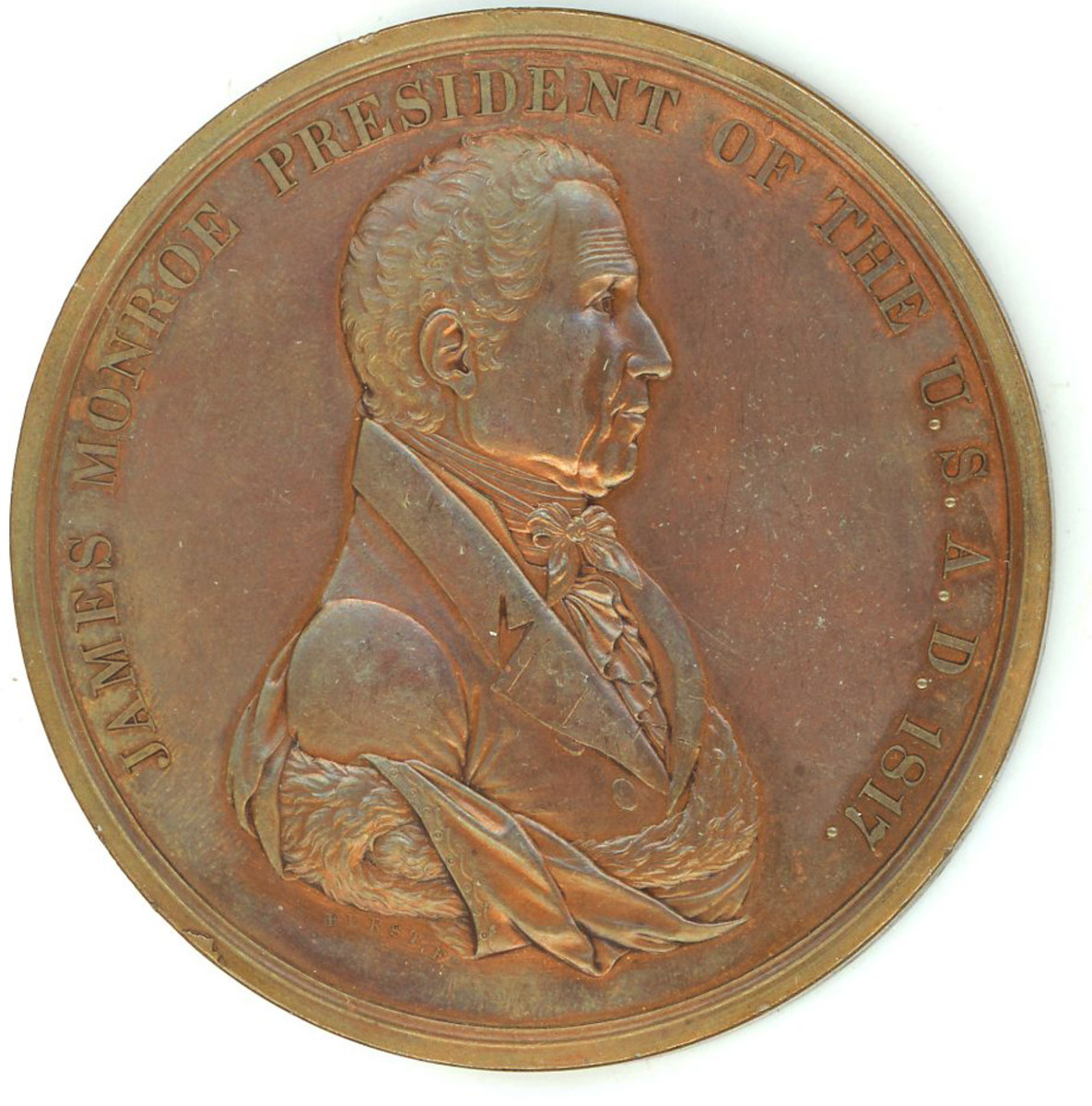 James Monroe Peace medal obv