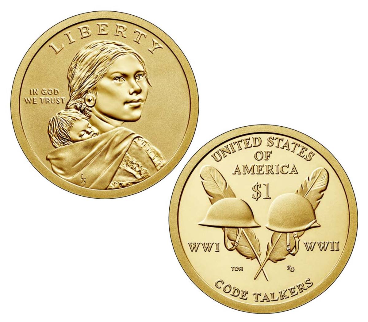 2016 P D Native American Sacagawea Dollars 1P 1D BU Mint Set Coin's 