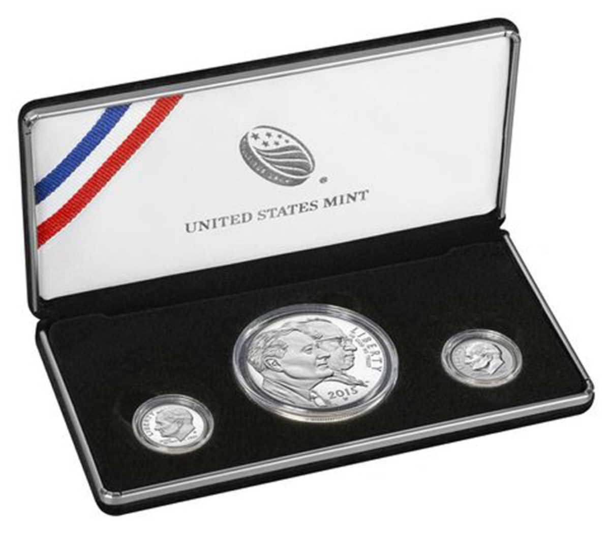 The March of Dimes three-coin set goes on sale May 4. It has a mintage of 75,000 sets.