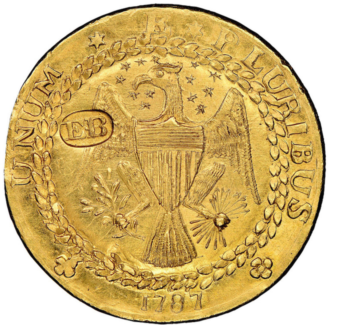 1787 New York-Style Brasher Doubloon. (Images courtesy of Heritage Auctions).