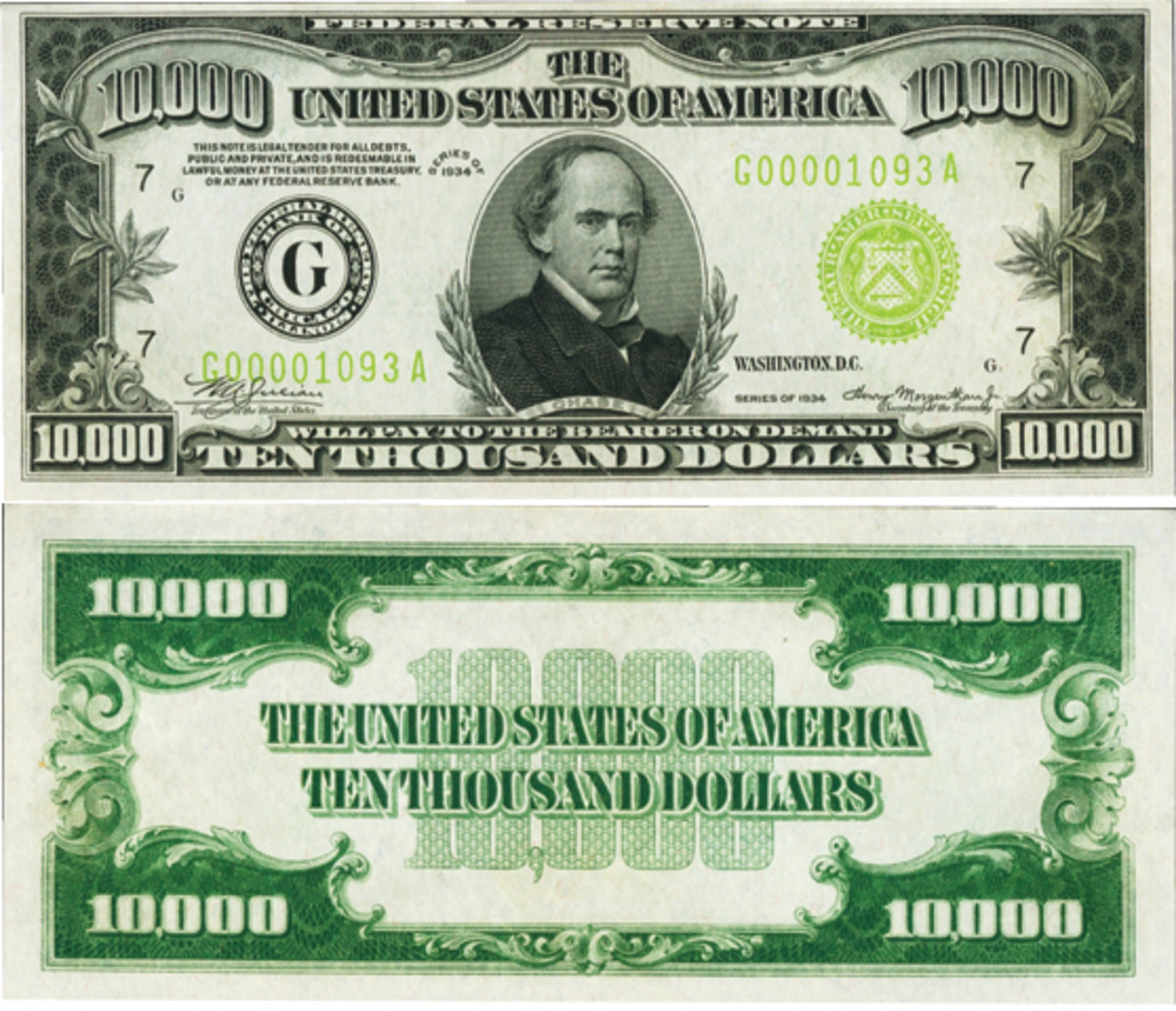 1934 $10,000 Federal Reserve Note