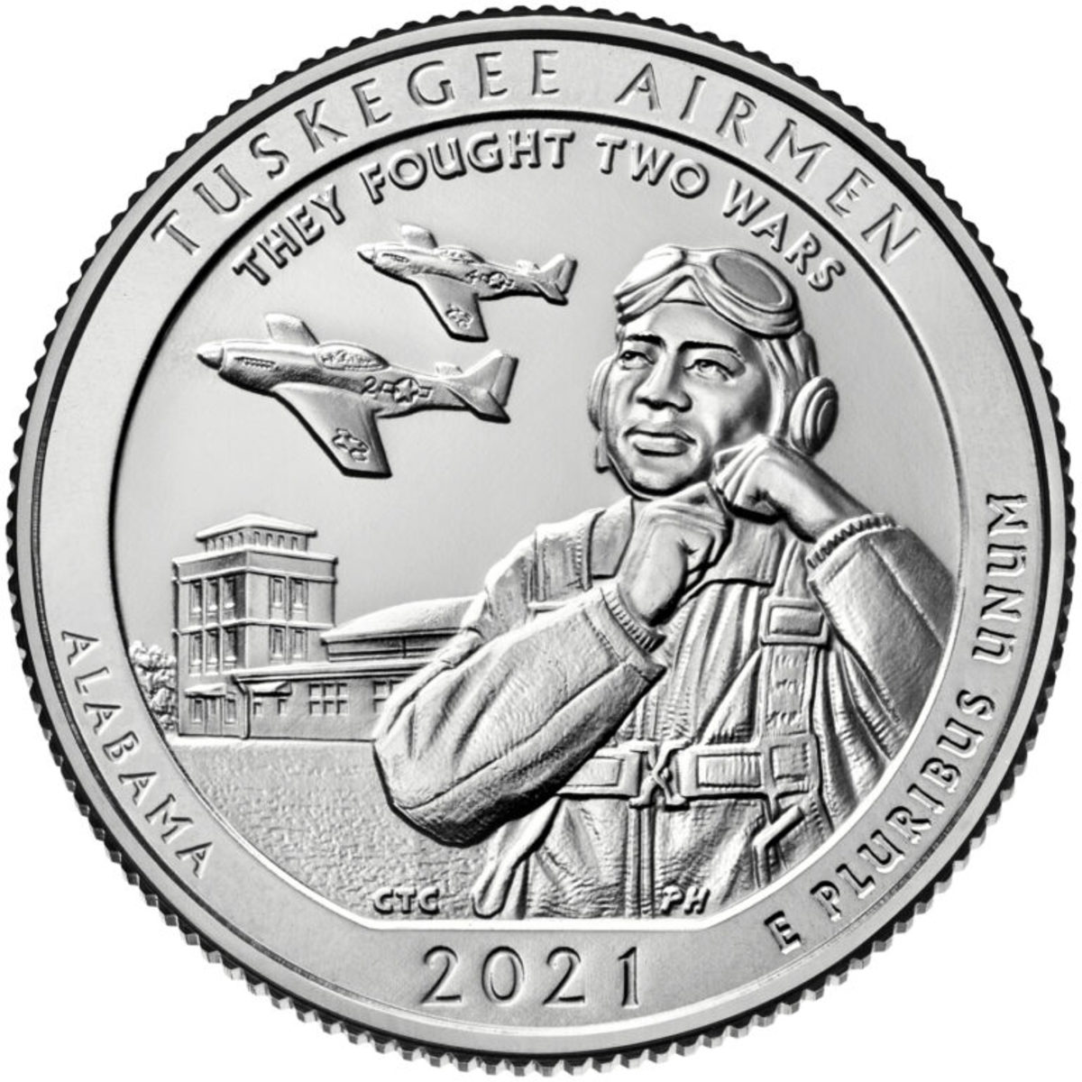 Tuskegee Airmen ATB quarter. (Image courtesy U.S. Mint.)