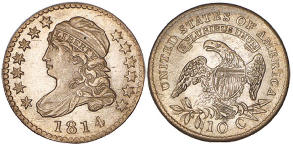 1814 Capped Liberty dime.