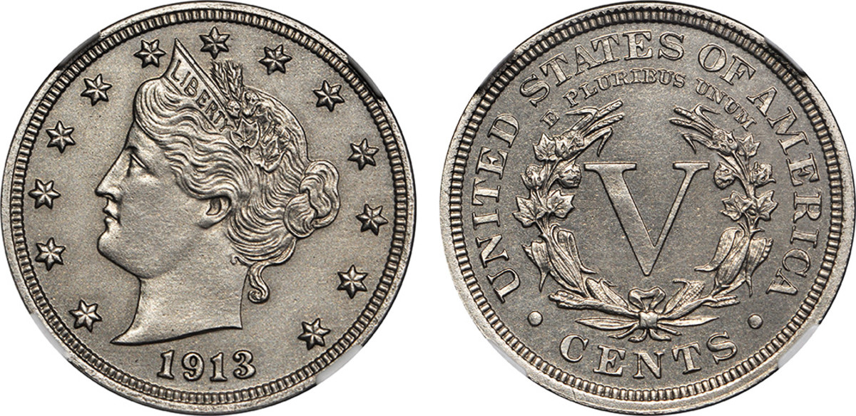 A 1913 Liberty Head nickel made even more famous by its appearance in a 1973 episode of the television show, “Hawaii Five-O,” was recently purchased for more than $4 million in a private sale. (Images courtesy Stack’s Bowers Galleries.)