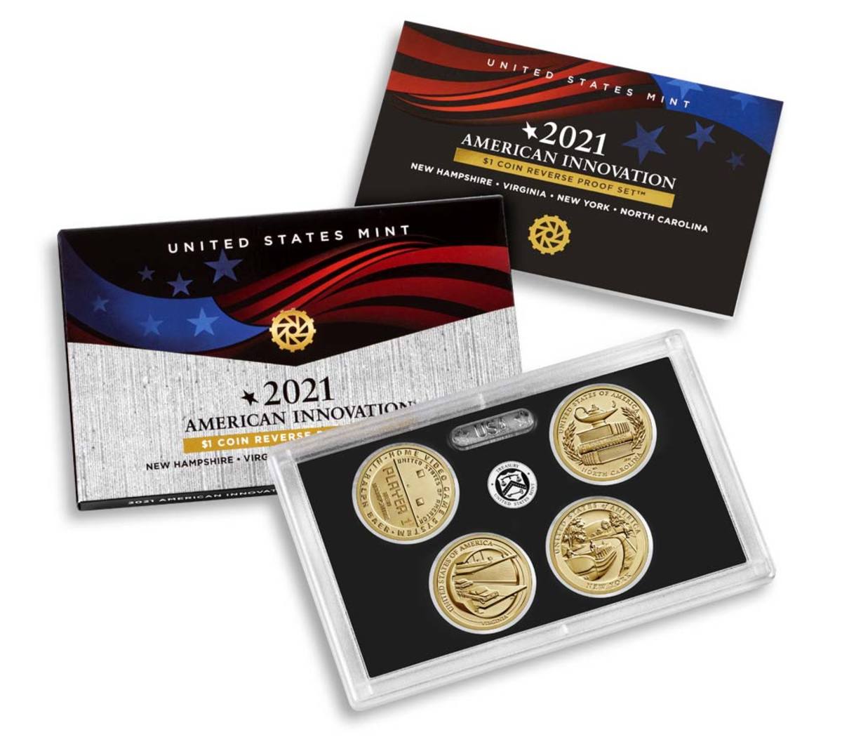 2021 American Innovation dollar reverse proof set. (Image courtesy United States Mint.)